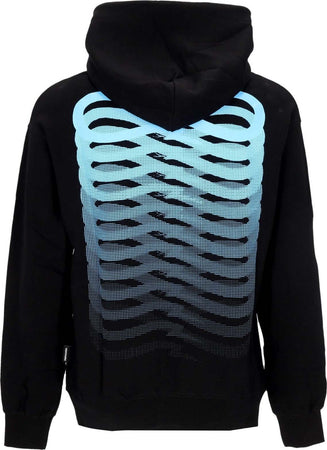 PROPAGANDA-Felpa-Leggera-Cappuccio-Uomo-Ribs-Hoodie-Black-da-uomo