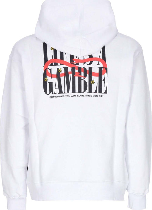 PROPAGANDA-Felpa-Leggera-Cappuccio-Uomo-Roulette-Hoodie-White-da-uomo