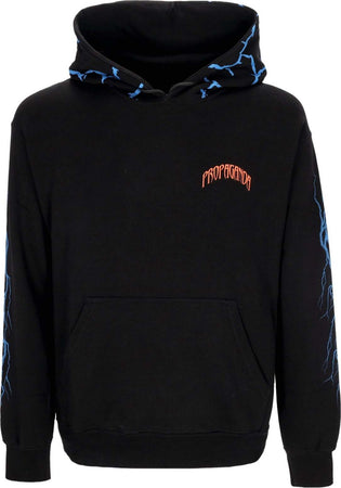 PROPAGANDA-Felpa-Leggera-Cappuccio-Uomo-Triangle-Gorilla-Hoodie-Black-da-uomo
