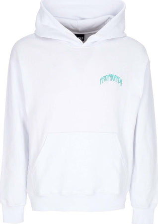 PROPAGANDA-Felpa-Leggera-Cappuccio-Uomo-Triangle-Panther-Hoodie-White-da-uomo