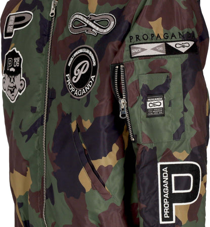 PROPAGANDA-Giubbotto-Bomber-Uomo-Baseball-Bomber-Camo-da-uomo