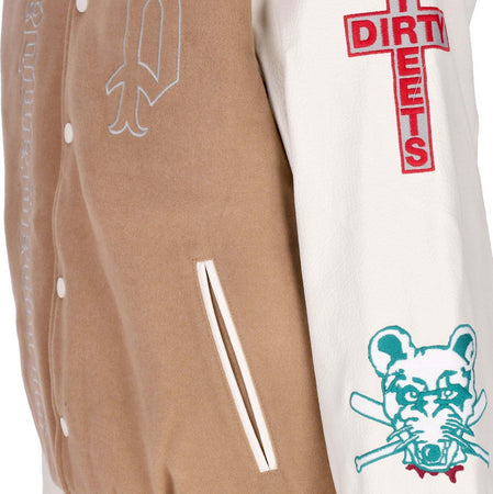 PROPAGANDA-Giubbotto-College-Uomo-Dirty-Street-College-Jacket-Camel-da-uomo