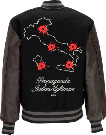 PROPAGANDA-Giubbotto-College-Uomo-Nightmare-Varsity-Black/brown-da-uomo