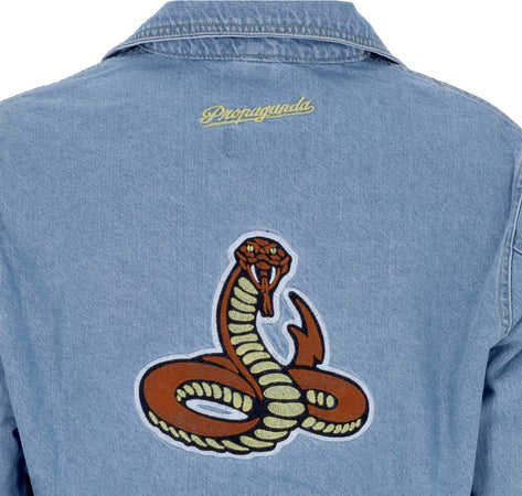 PROPAGANDA-Giubbotto-Jeans-Uomo-Baseball-Denim-Jacket-Blue-Denim-da-uomo