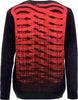 PROPAGANDA-Maglione-Uomo-Jacquard-Jumper-Black/red-da-uomo