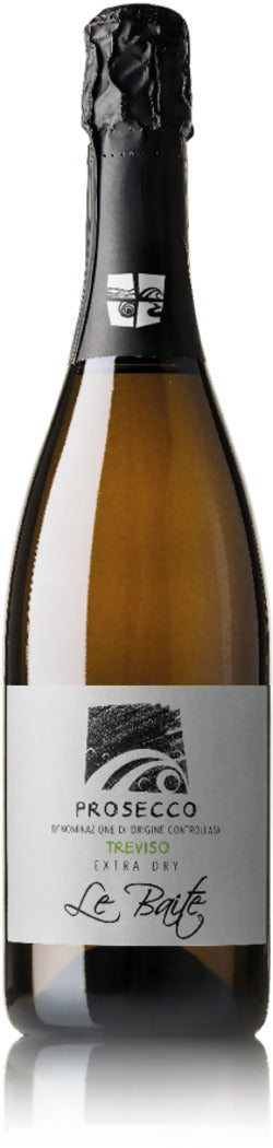 Prosecco extra dry biologico (organic)treviso le baite 75clvendemmiato a mano