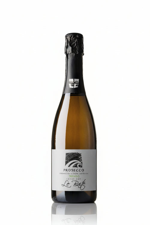 Prosecco extra dry biologico (organic)treviso le baite 75clvendemmiato a mano