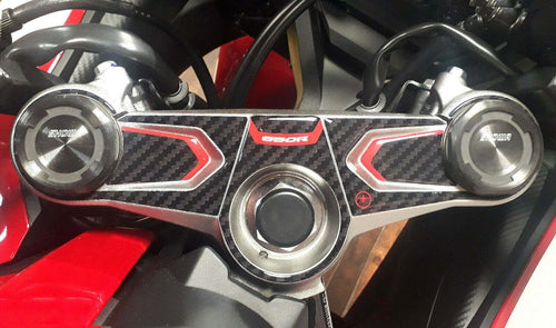 PROTEZIONE-PIASTRA-FORCELLA-STERZO-per-MOTO-CBR650R-compatibile-HONDA-CBR-650-R