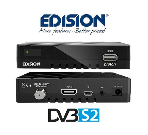 Edision Proton DVB-S2 Ricevitore Satellitare