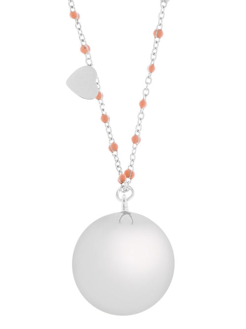 Collana Per La Gravidanza Proud Mama Bola Fine-Silver/Pink