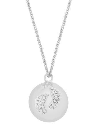 Collana Per La Gravidanza Proud Mama Eva Baby Feet-Silver