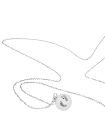 Collana Per La Gravidanza Proud Mama Eva Baby Feet-Silver