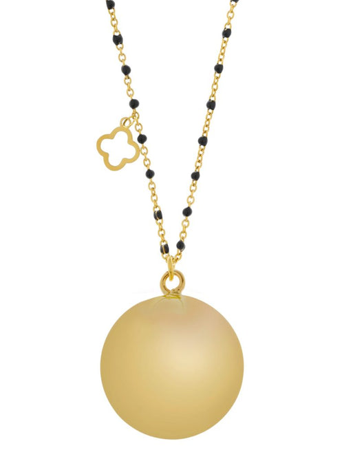 Collana Per La Gravidanza Proud Mama Bola Fine-Gold/Brown