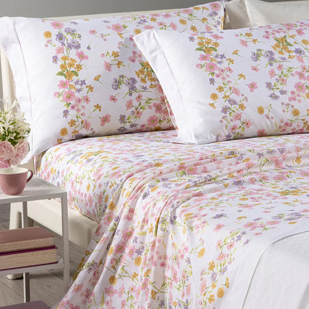 Completo Lenzuola In Cotone Provenza - Caleffi