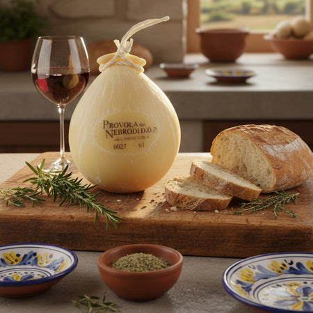 Provola Stagionata dei Nebrodi Provola Formaggio tipico Siciliano Nebroideo Stagionato Formaggi tipici Sapori dei Nebrodi - Tortorici, Commerciovirtuoso.it