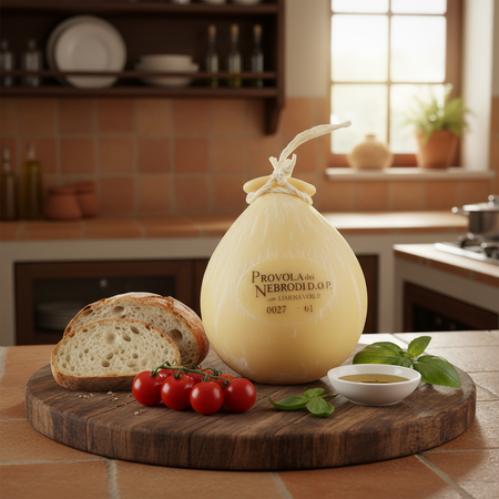 Provola Stagionata Siciliana Provola Formaggio tipico Siciliano Stagionato Made in Italy Provola Dei Nebrodi