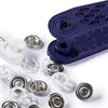 PRYM---10-PEZZI---BOTTONI-DA-RIBADIRE-10MM-A-PRESSIONE---COLORE-ARGENTO-E-BIANCO