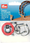 PRYM---4-PEZZI---GANCI-IN-METALLO-PER-MANICI-BORSE-1,8CM---COLORE-ARGENTO