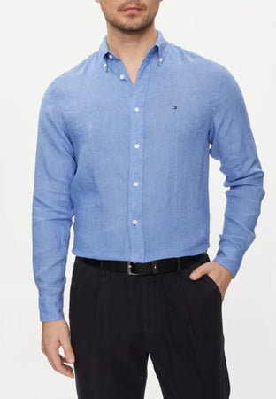 Tommy Hilfiger CAMICIA PIGMENT DYED LI SOLID RF SHIRT da uomo
