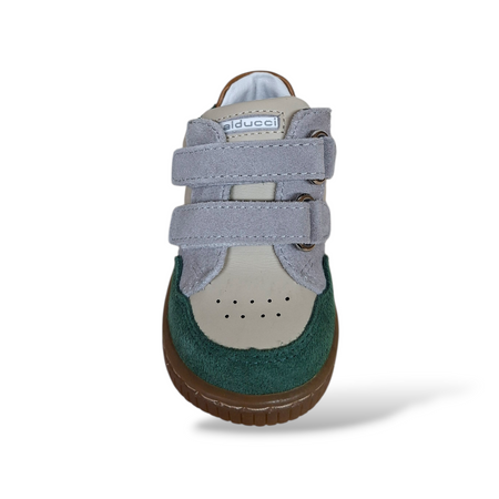 Scarpe Primi Passi Balducci Cita Pelle Verde Beige Camel Made in Italy Bambino