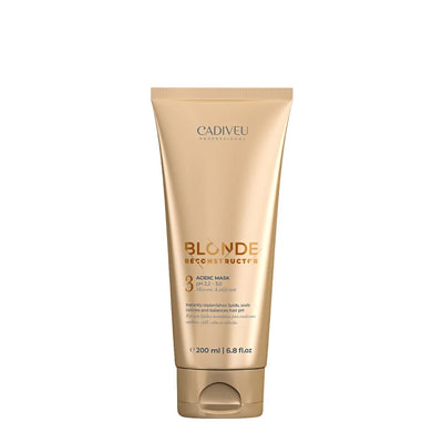 Cadiveu blonde reconstructor n° 3 Acid Mask 200 ml, maschera acidificante specifica per capelli biondi
