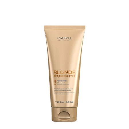 Cadiveu blonde reconstructor n° 3 Acid Mask 200 ml, maschera acidificante specifica per capelli biondi