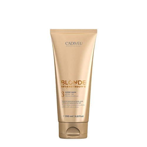 Cadiveu blonde reconstructor n° 3 Acid Mask 200 ml, maschera acidificante specifica per capelli biondi