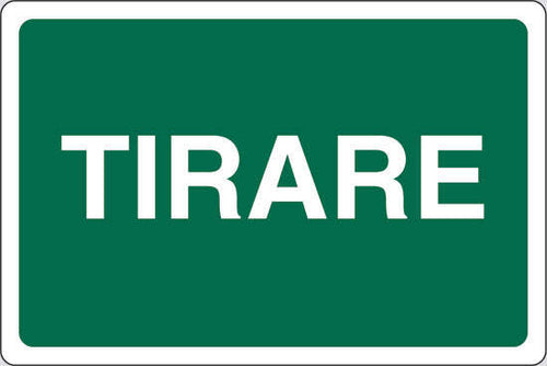 PUBBLICENTRO---CARTELLO-TIRARE-300X200mm-IN-ALLUMINIO