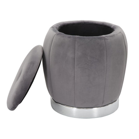 Puff da bar "Paris" in poliestere con contenitore per interni