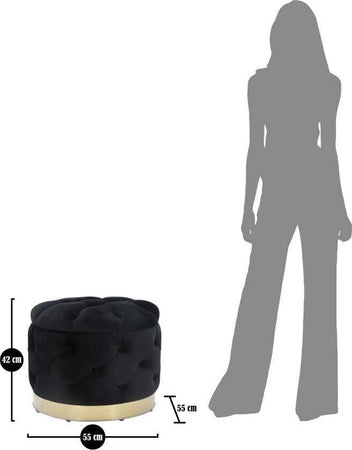 Puff-Contenitore-Rich-Nero-Cm-Ø-55X42