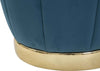 Puff/Contenitore-Paris-Ottanio/Gold-Cm-Ø-43X43