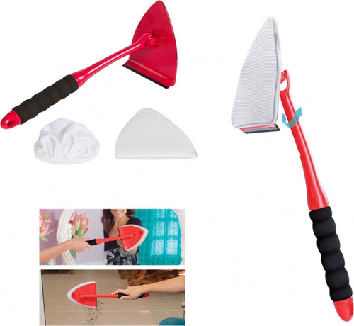 PULITORE  360 GRADI CON PANNO MICROFIBRA MANICO SPECCHI VETRI SUPERFICI FINESTRE Casa e cucina/Detergenti e prodotti per la pulizia/Panni per pulizia Trade Shop italia - Napoli, Commerciovirtuoso.it