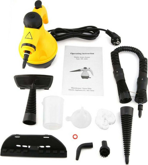 Pulitore A Vapore Elettrico Portatile Multiuso 1000 Watt 350ml 50?c Accessori Casa e cucina/Aspirapolvere e pulizia di pavimenti e finestre/Pulitori a vapore e lucidapavimenti/Aspirapolvere e pulitori a vapore Trade Shop italia - Napoli, Commerciovirtuoso.it
