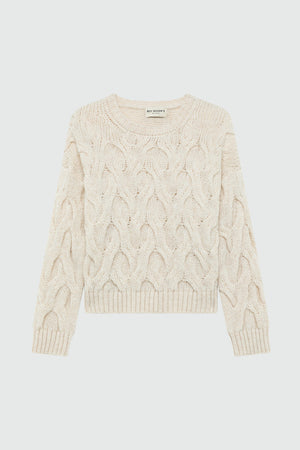 Roy Roger's Maglia donna pullover multicable in misto alpaca RND90229CP02XXXX C0021