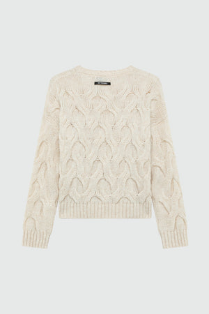 Roy Roger's Maglia donna pullover multicable in misto alpaca RND90229CP02XXXX C0021