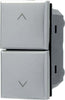 Pulsante-Doppio-Saliscendi-1p+1p-Silver-Compatibile-Con-Bticino-Axolute