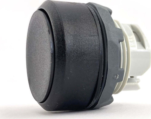 Pulsante-non-luminoso,-nero,-instabile,-a-filo-(ghiera-plastica-nera)-ABB