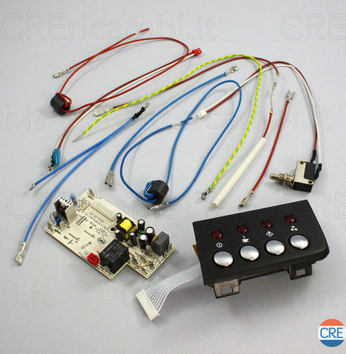 Pulsantiera-Nera-con-Scheda-e-Cablaggi-per-1329-Caffe-Roma-Plus