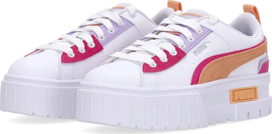 PUMA-Scarpa-Bassa-Donna-Mayze-Ut-Pop-Wns-White/orange-Peach/glowing-Pink-da-donna