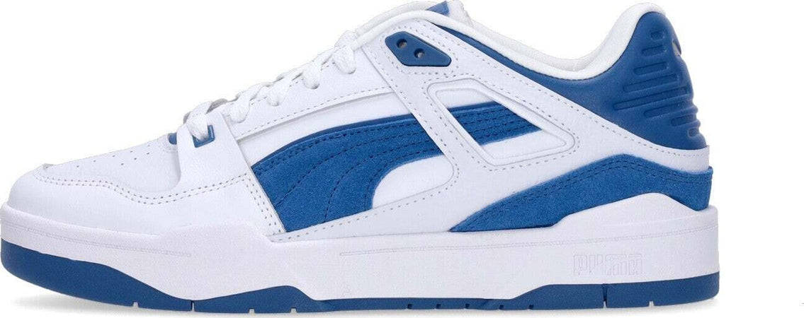 PUMA-Scarpa-Bassa-Uomo-Slipstream-Invdr-Suede-Fs-White/lake-Blue-da-uomo
