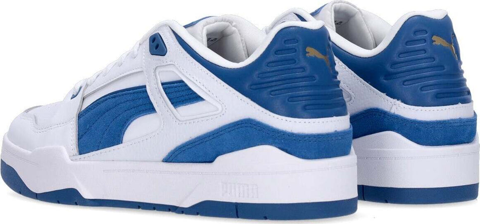 PUMA-Scarpa-Bassa-Uomo-Slipstream-Invdr-Suede-Fs-White/lake-Blue-da-uomo