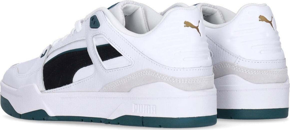 PUMA-Scarpa-Bassa-Uomo-Slipstream-Suede-Fs-White/black/varsity-Green-da-uomo