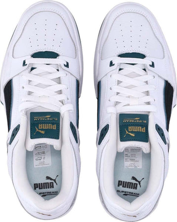 PUMA-Scarpa-Bassa-Uomo-Slipstream-Suede-Fs-White/black/varsity-Green-da-uomo
