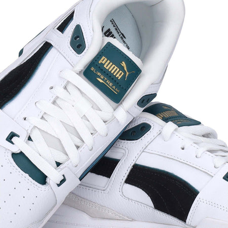 PUMA-Scarpa-Bassa-Uomo-Slipstream-Suede-Fs-White/black/varsity-Green-da-uomo
