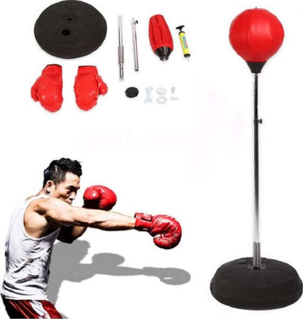 Set Boxe Per Bambini - Punching Ball Con Guantoni, Base Regolabile - Foto 8