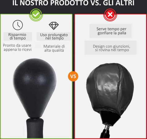 Punching-Ball-per-Adulti-e-Bambini(Ф48cmx136-154cm),-Sacco-Boxe-da-Terra-con-4-Ventose,-Guantoni-Inclusi,-Rosso-e-Nero-YU9A91-097BKYU9