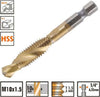 Punta-Per-Trapano-M10x1.5mm-In-Titanio-Hss-Con-Filettatura-Metrica-Metallo-57214