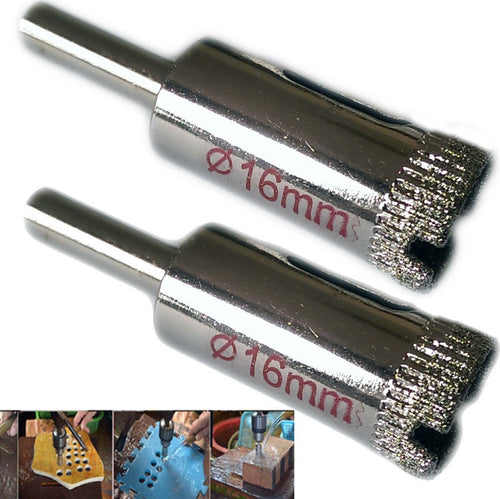 PUNTA TRAPANO DIAMANTATA PER PIASTRELLE PORCELLANA VETRO CERAMICA MARMO ø 16mm Fai da te/Utensili elettrici e a mano/Accessori per utensili elettrici/Punte per trapani/Punte scanalate Trade Shop italia - Napoli, Commerciovirtuoso.it