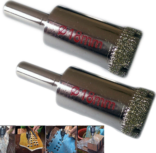 PUNTA TRAPANO DIAMANTATA PER PIASTRELLE PORCELLANA VETRO CERAMICA MARMO ø 18mm Fai da te/Utensili elettrici e a mano/Accessori per utensili elettrici/Punte per trapani/Punte scanalate Trade Shop italia - Napoli, Commerciovirtuoso.it