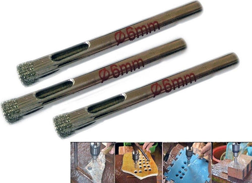 PUNTA TRAPANO DIAMANTATA PER PIASTRELLE PORCELLANA VETRO CERAMICA MARMO ø 6mm Fai da te/Utensili elettrici e a mano/Accessori per utensili elettrici/Punte per trapani/Punte scanalate Trade Shop italia - Napoli, Commerciovirtuoso.it